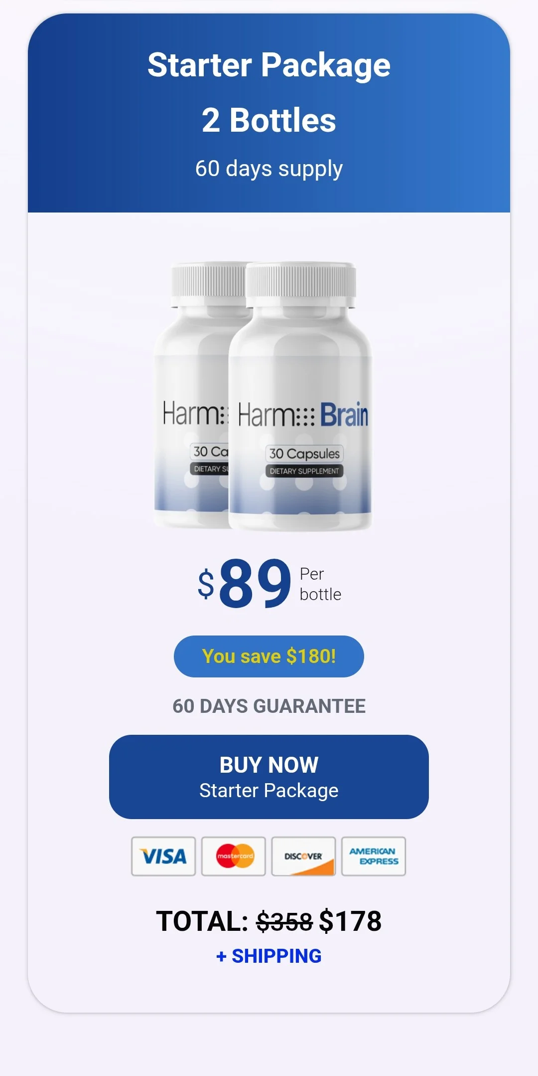 Harmo Brain™ 2 bottles pricing